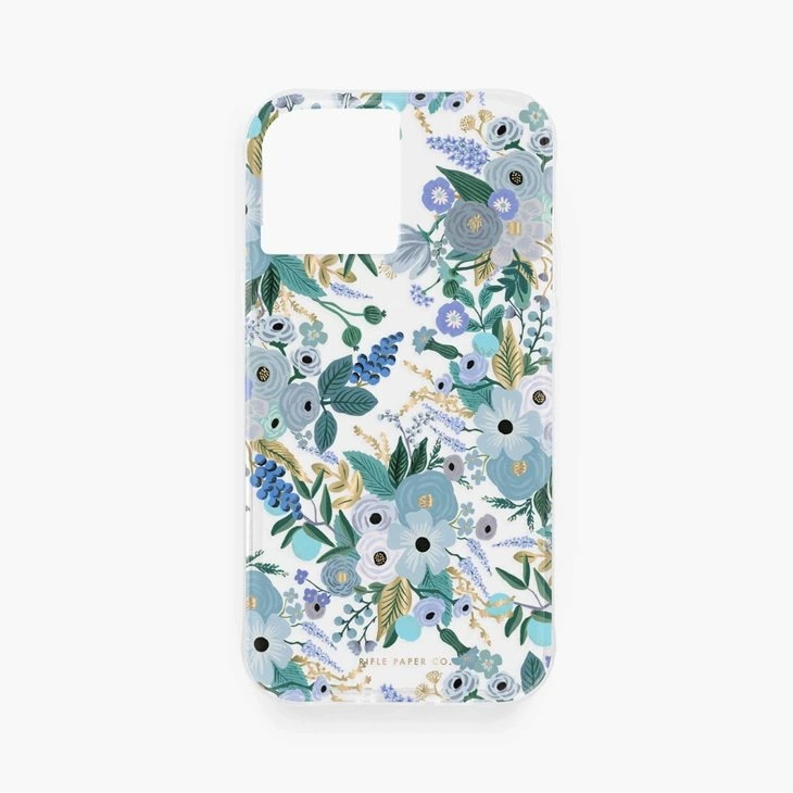 RIFLE PAPER CO. CLEAR GARDEN BLUE iPhone 2