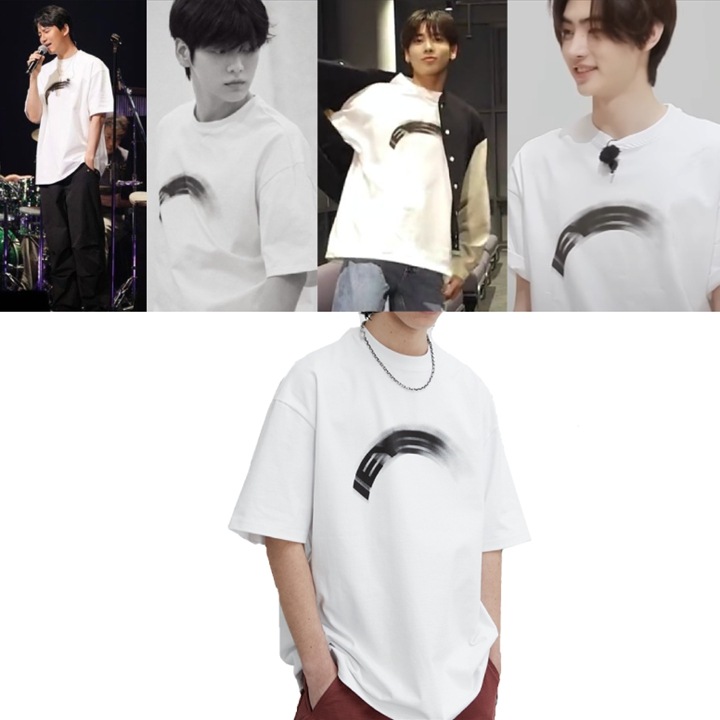 IEY MOTION SHORT SLEEVE T-SHIRT White TXT / ENHYPEN / キムナムギル着用