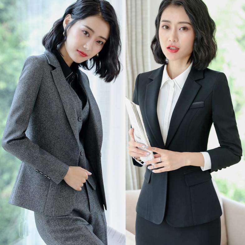 春秋用 2色選レディース ビジネススーツ コート パンツスーツ スカートスーツ タイトスカート 通勤 オフィス トップス 制服 事務服 洗える 細身 春秋冬 就活 大きいサイズ 2点セット S