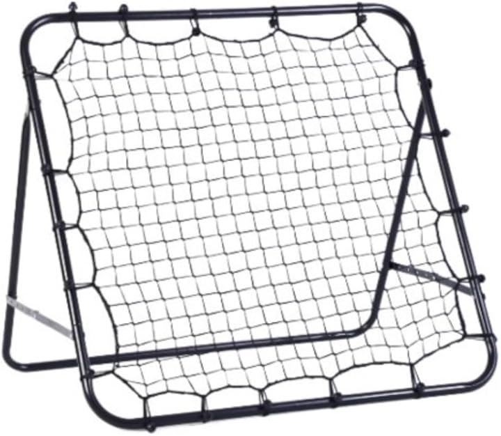 リバウンドネット 日本語説明書付き サッカーゴール 野球 リバウンダー 防球ネット トレーニング サッカー練習道具 バドミントン テニス フットサル ゴルフ(ブラック)