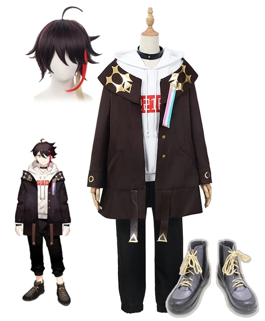 追加可能 ウィッグ靴 コスプレ衣装 風 さえぐさあきな にじさんじ所属 三枝明那 VTuber バーチャルYouTuber