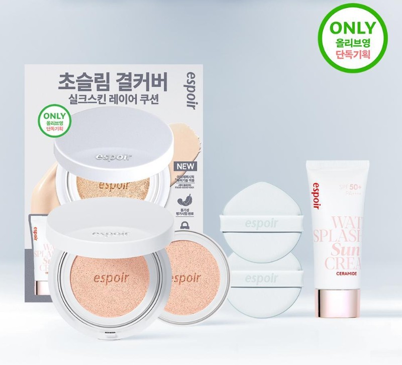 シルクスキンレイヤークッション 本品+リフィル 7色 艶肌 セミマット クッションファンデ 韓国コスメ 毛穴カバー 崩れない 密着 高密着 保湿 美肌 乾燥肌 脂性肌