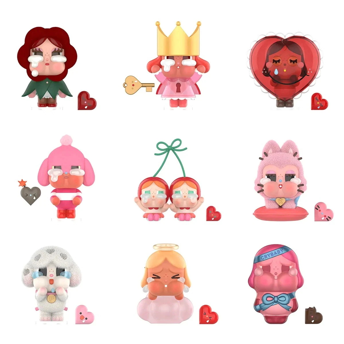 公式正規品POP MART CRYBABY Crying For Love シリーズ ガチャポン ブラインドボックス フィギュアモデル サプライズギフト