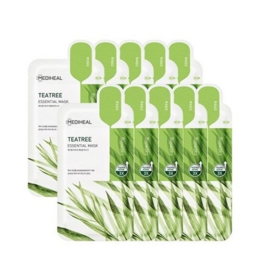 ティーツリーヒーリング ソリューションエッセンシャルマスクパック 30枚入 (弾力/保湿/栄養供給/肌活力)