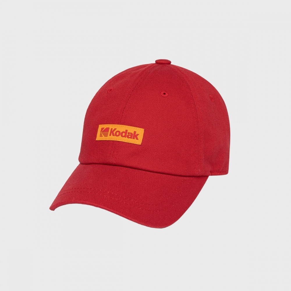 コダックアパレルシグネチャーフィットカラープラスボールキャップレッド