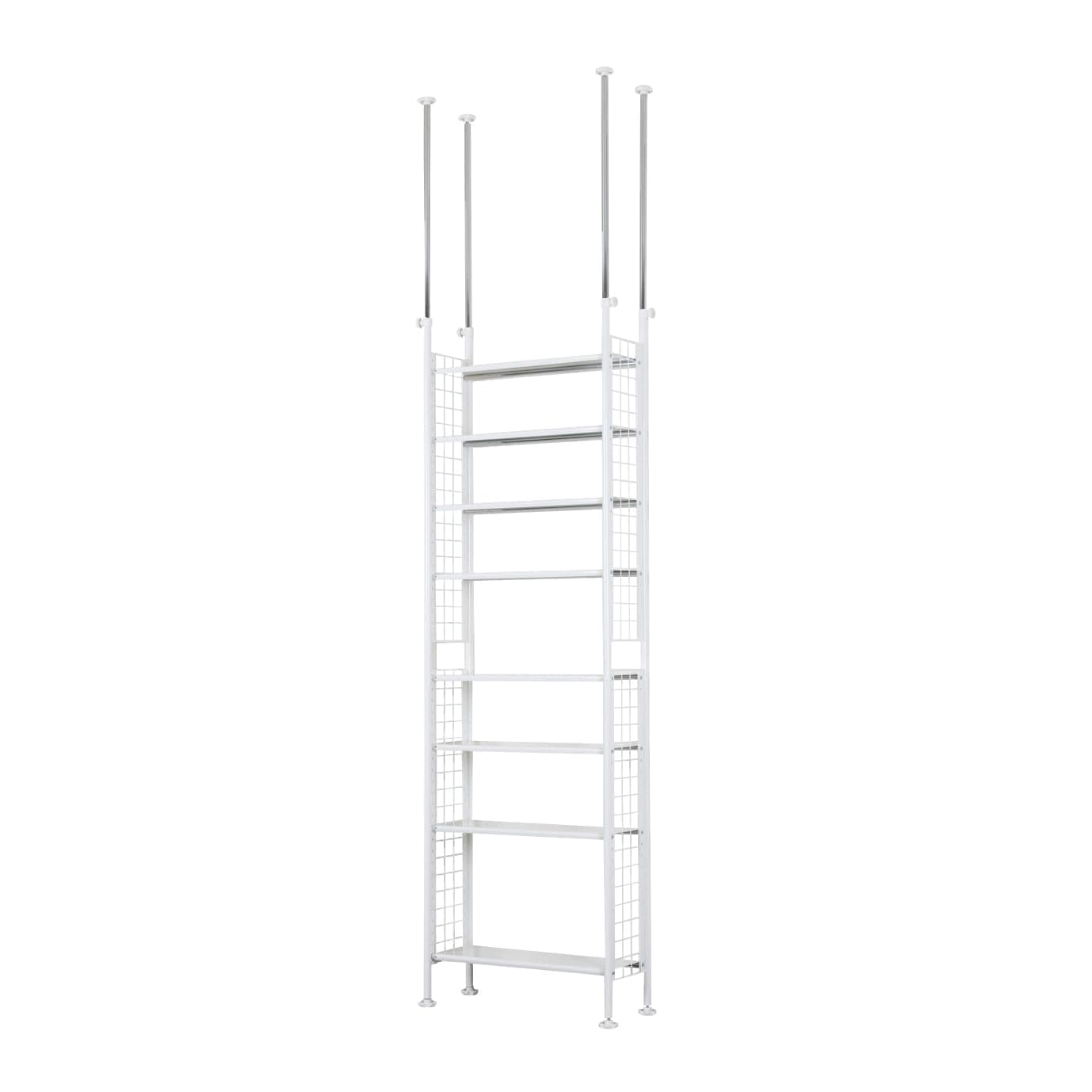 菊屋 壁面 収納 棚 突っ張りラック TP-5404 幅62cm 8段 TP-5404