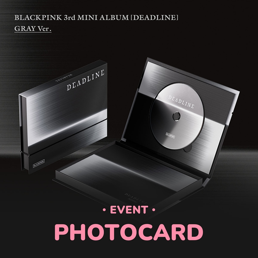 【予約】 BLACKPINK - DEADLINE / 3RD MINI ALBUM ( GRAY Ver. ) withmuu特典付き
