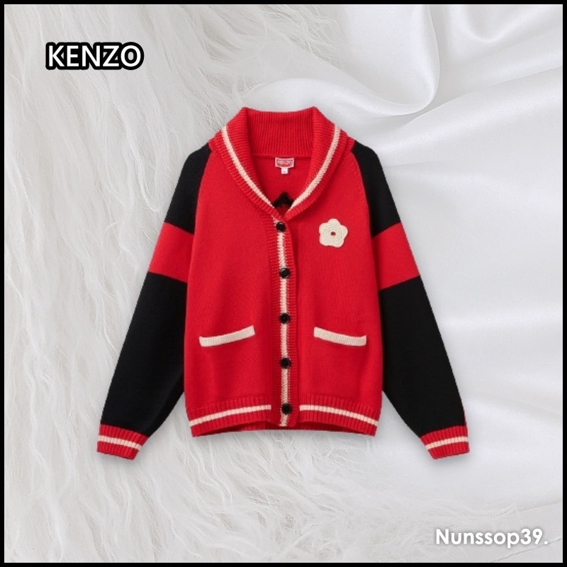 KENZO FD52CA3683BB21 BOKE FLOWER CARDIGAN