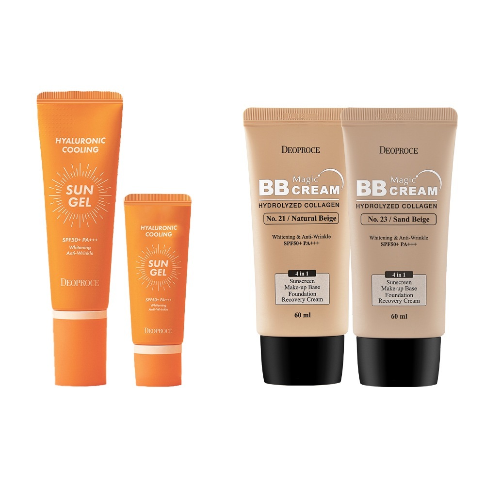 【ディオプラス】ヒアルロニッククーリングサンゼルスペシャルエディション（SPF 50+PA+++）コラーゲンマジックビビクリームセット50g+20g+60ml