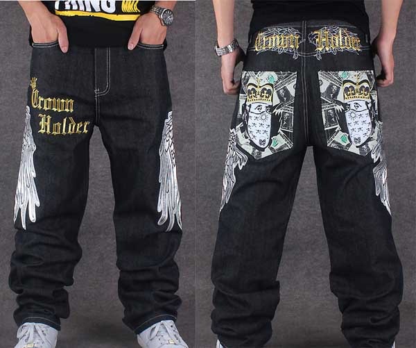 メンズボトムス Gパン 刺繍 ジーンズ 羽 パンク 鳳凰 ロゴ ペイズリー オラオラ系 ズボン デニム