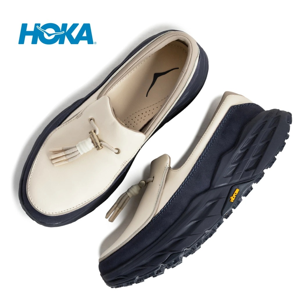 HOKA ONE ONE ホカ オネオネ SPEED LOAFER スピードローファー スニーカー BIRCH CHARCOAL GREY ( ホワイト メンズ 1162170-BHRC )