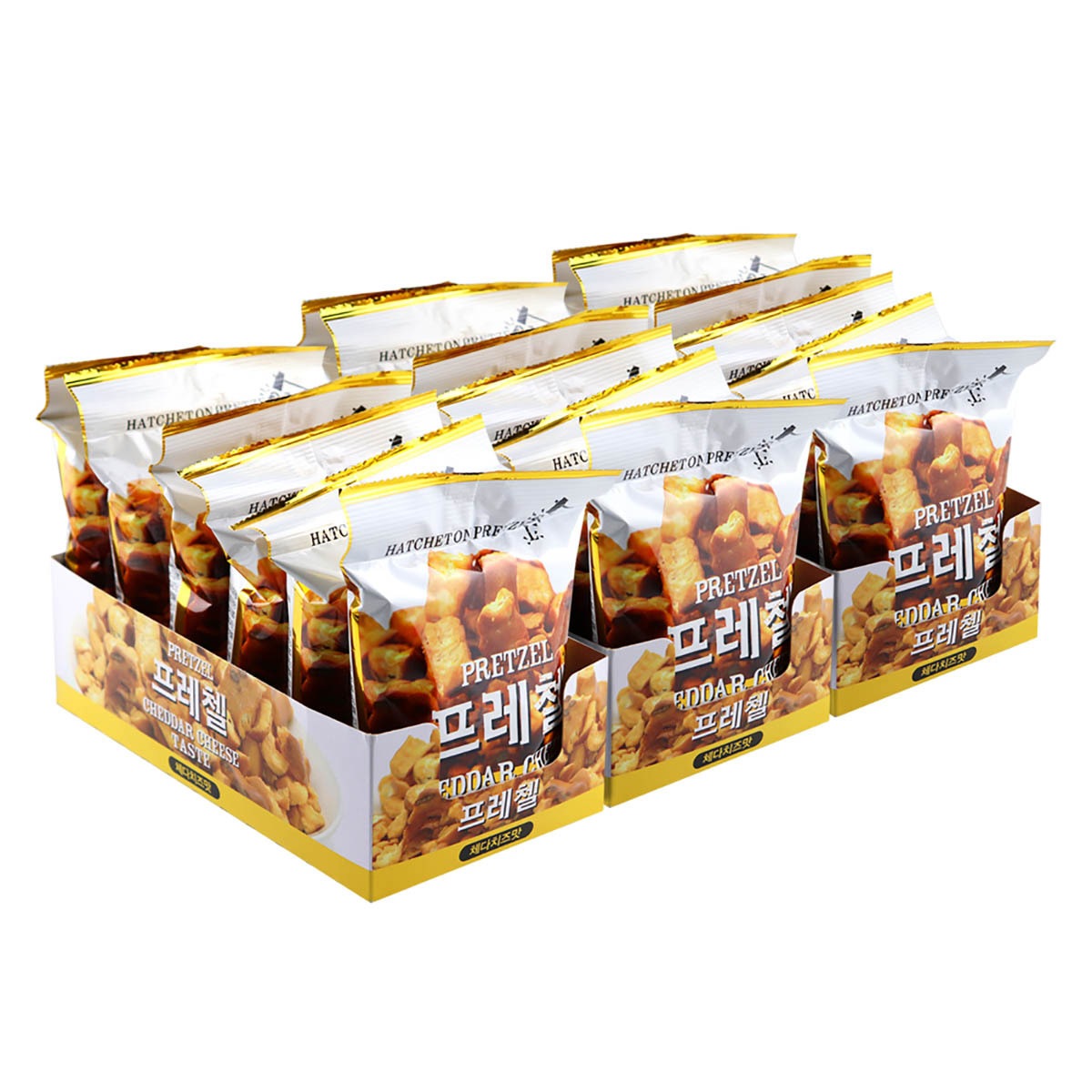 韓国-KMEAL-プレッツェルチェダーチーズ味85gx18袋