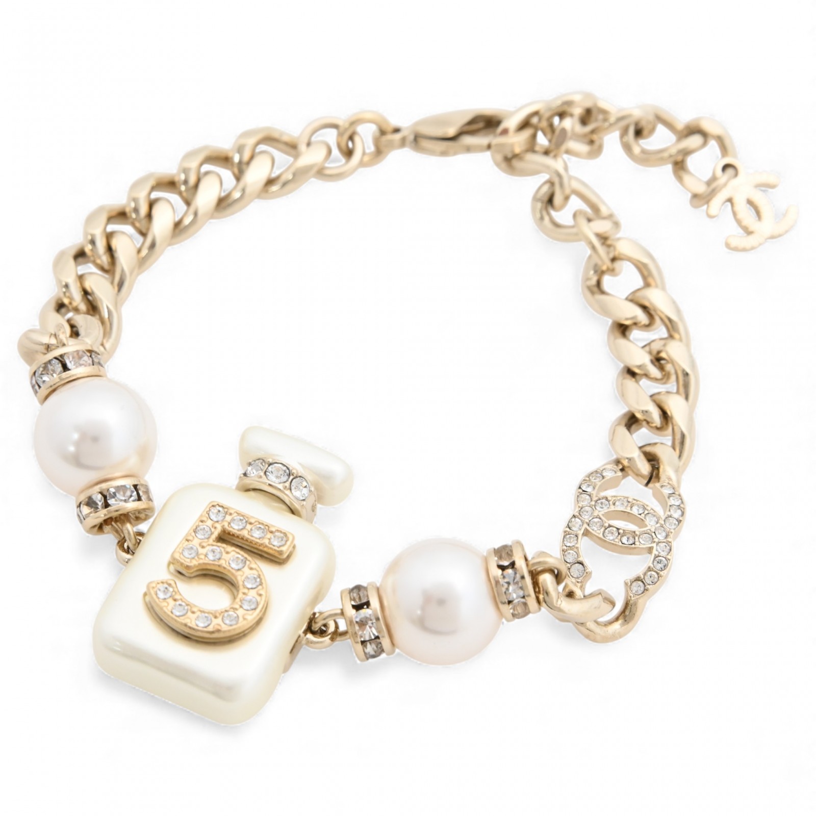 シャネル No.5 ブレスレット パフュームボトルモチーフ Aランク ch6675db