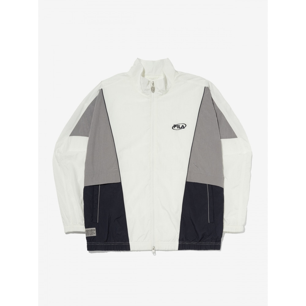 Fila クリンクルメッシュライニングカラーブロックウィンドブレイク_FS2JKG1102X_OWH