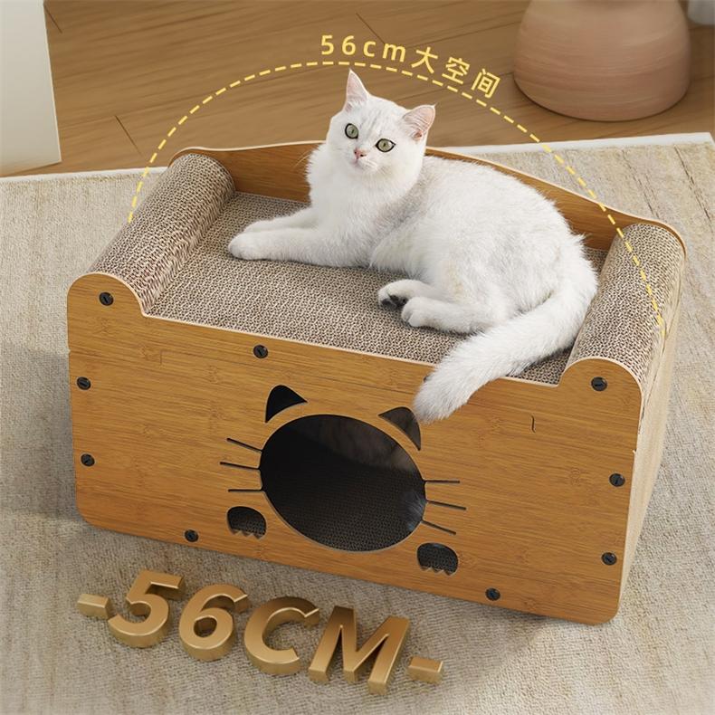 キャットハウス ダンボールハウス 爪研ぎ 通気高密度段ボール ストレス解消 二層 猫爪とぎ 段ボール 多頭飼う 大型猫 爪とぎハウス ベット玩具 猫爪とぎパッド