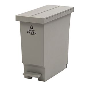 ゴミ箱 ダストボックス 約幅22.8cm グリーン 軽量 ペダル式 ふた付き バタフライペダルペール キッチン 台所 完成品