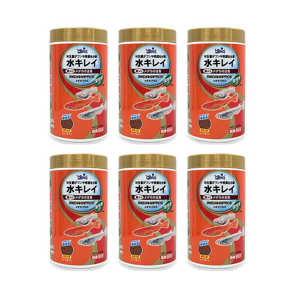 メダカプロス　１４０ｇX６個　メダカの餌　浮上性　善玉菌配合　お一人様５点限り　ＣＲＣ10―41―65―00―00