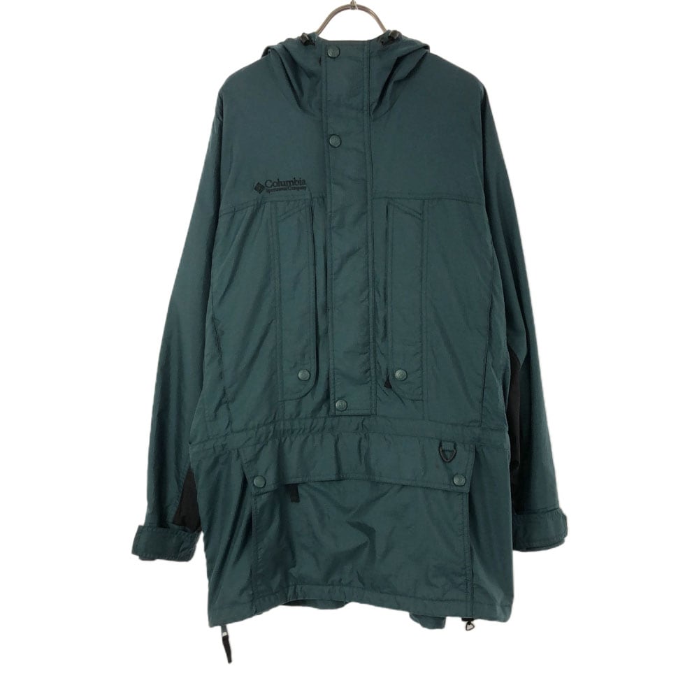 アウトドア ナイロンジャケット M グリーン系 裏メッシュ リップストップ地 メンズ