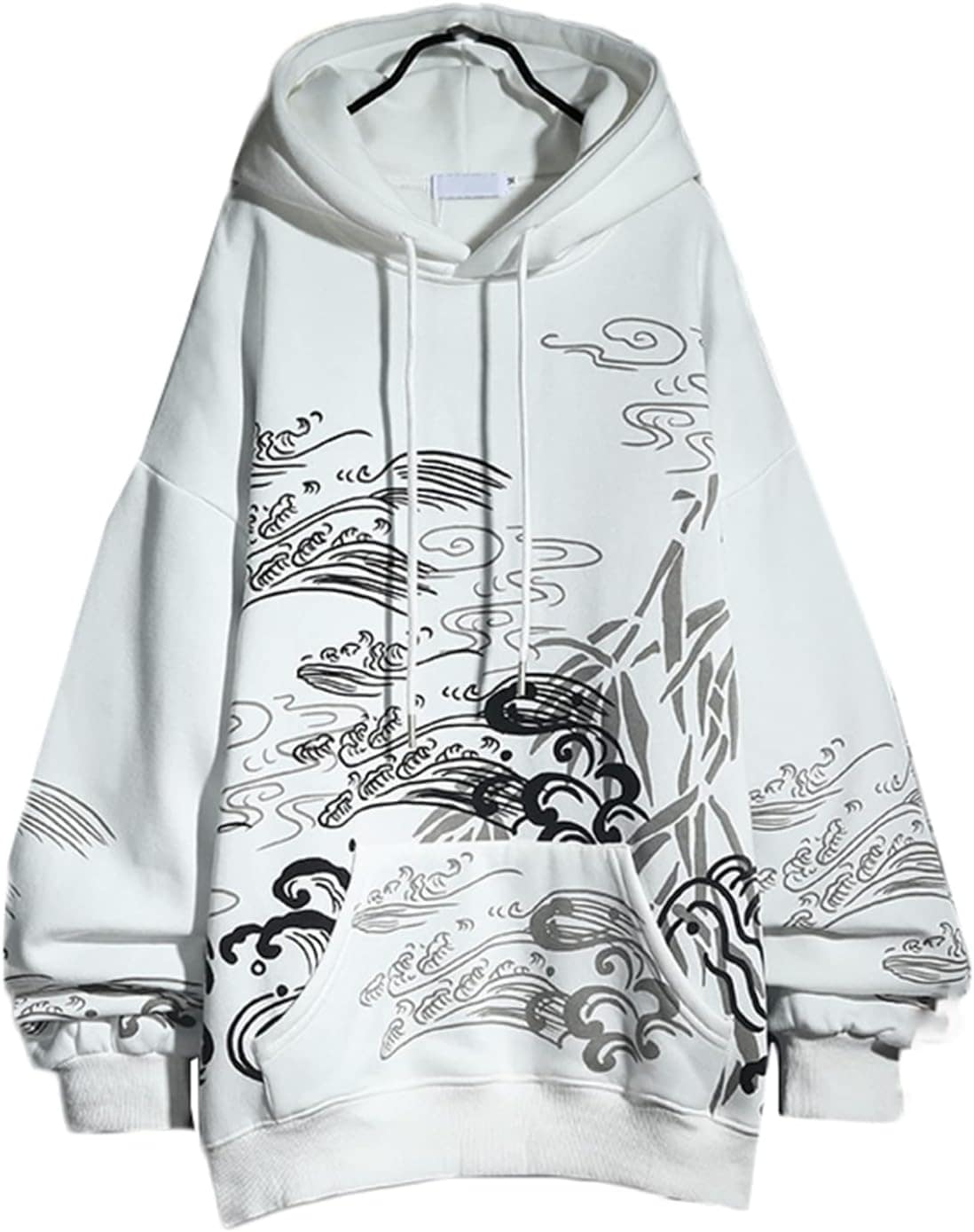 メンズ レディース パーカー トップス トレーナー 鯉柄 チャイナ風 裏起毛 厚手 プルオーバー 流行し 通気 伸縮性 フード付き 体型パカー コンフォート 丈長め カジュアル カッコイイ