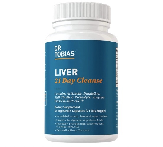 【Dr. Tobias - Liver 21 Day Cleanse 肝臓デトックスサプリメント】63錠入（1日3錠）ハーブデトックス アーティーチョーク オオアザミ & タンポポ