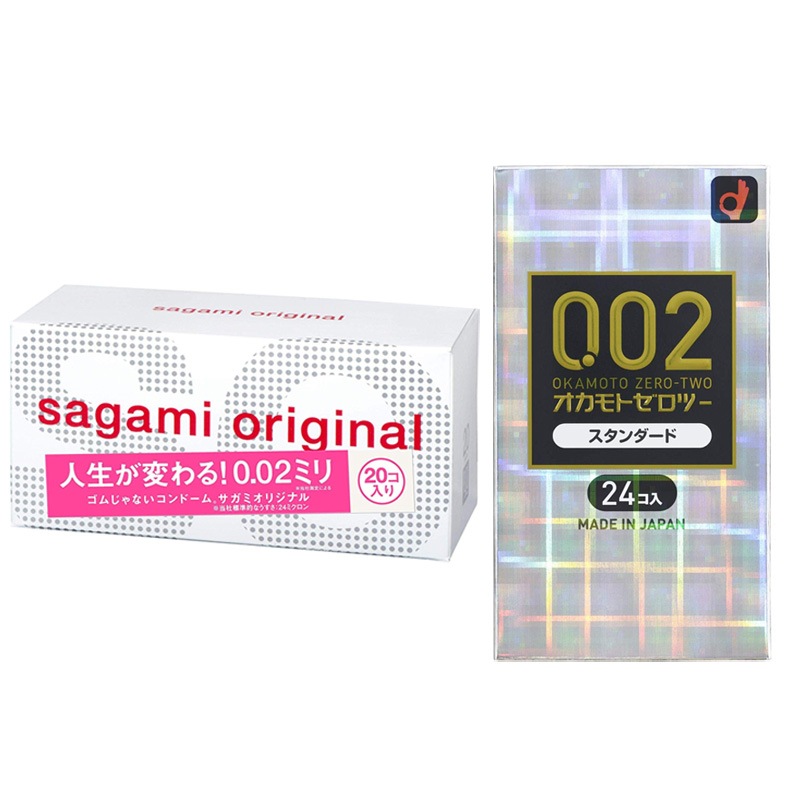 人気アイテム sagami コンドーム 002（20個入）オカモト スタンダード（24個入） 0.02 ゼロツー 避妊具 - aegis.qa