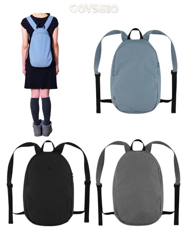 韓国限定 韓国人気 ファッショントレンド アクセサリー バッグ 038 LIGHT BACKPACK BLACK (3色)