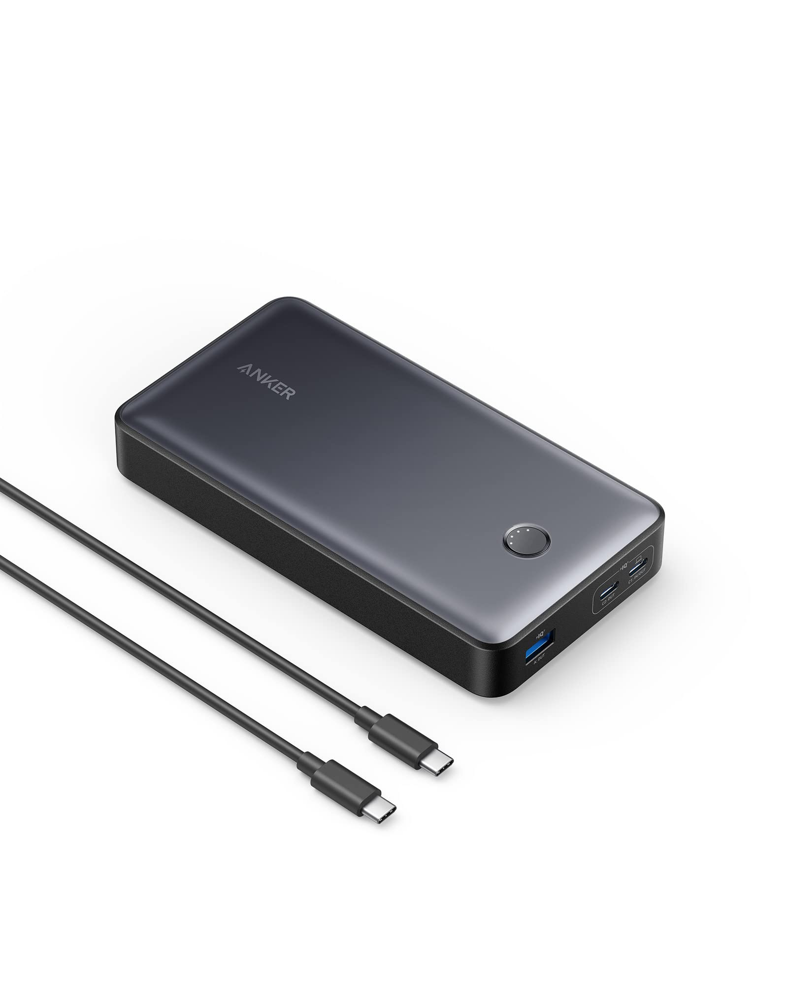 Anker 537 Power Bank (PowerCore 24000, 65W) (モバイルバッテリー 65W 24000mAh 大容量)【PSE認証済/PowerIQ 3.0 (Gen2) 搭
