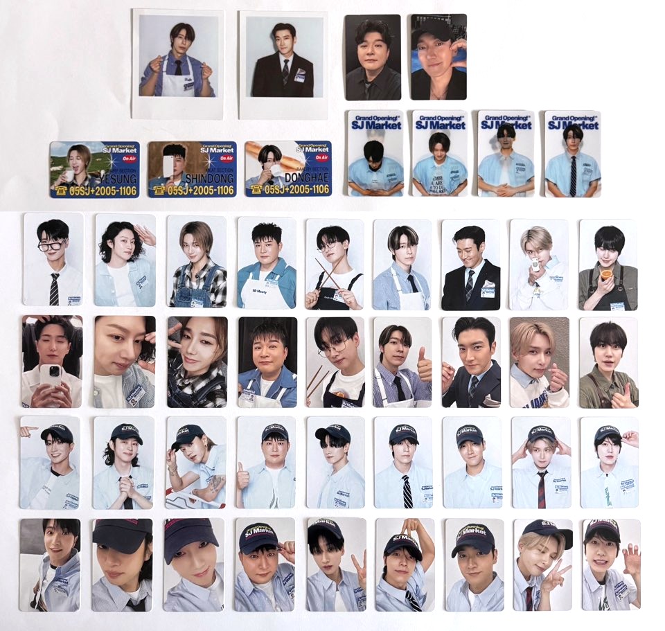 SUPER JUNIOR SJ Pop-Up SJ MARKET Official MD Trading Benefit Photocard 3 公式フォトカード