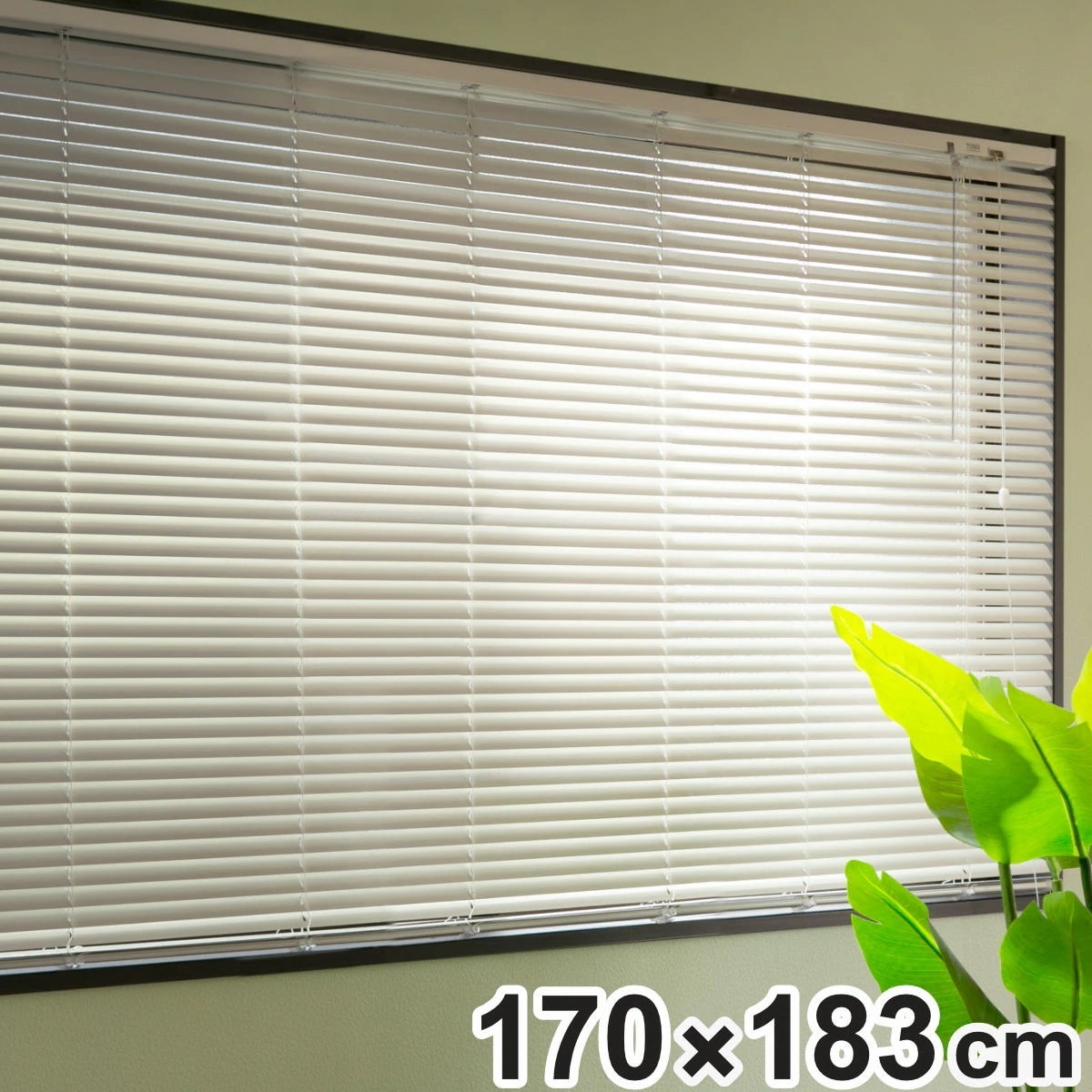 ブラインド 170x183cm アルミ製 トーソー TOSO アルミ製ブラインド ブラインドカーテン カーテンレール アルミブラインド カーテン 既製 横型 天井付け 正面付け 掃き出し窓