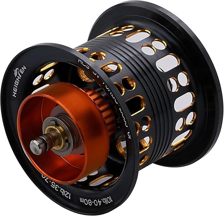 リール スプール 2段階可動 ダイワ DAIWA ベイトリール 替えスプール ベアリング付き (NMBステンレスベアリング内蔵 - ブラック)