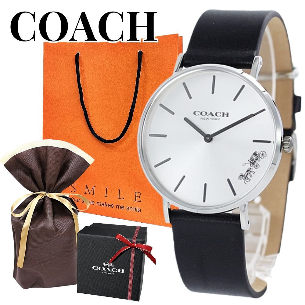 ラッピング済 ギフトセット コーチ 腕時計 手表 レディース そのまま渡せる 紙袋つき 可愛い ギフトセット 女性 おしゃれ 彼女 娘 姪っ子 妻 女友達 母親 贈り物 喜ばれる 実用的 手提げ袋 手