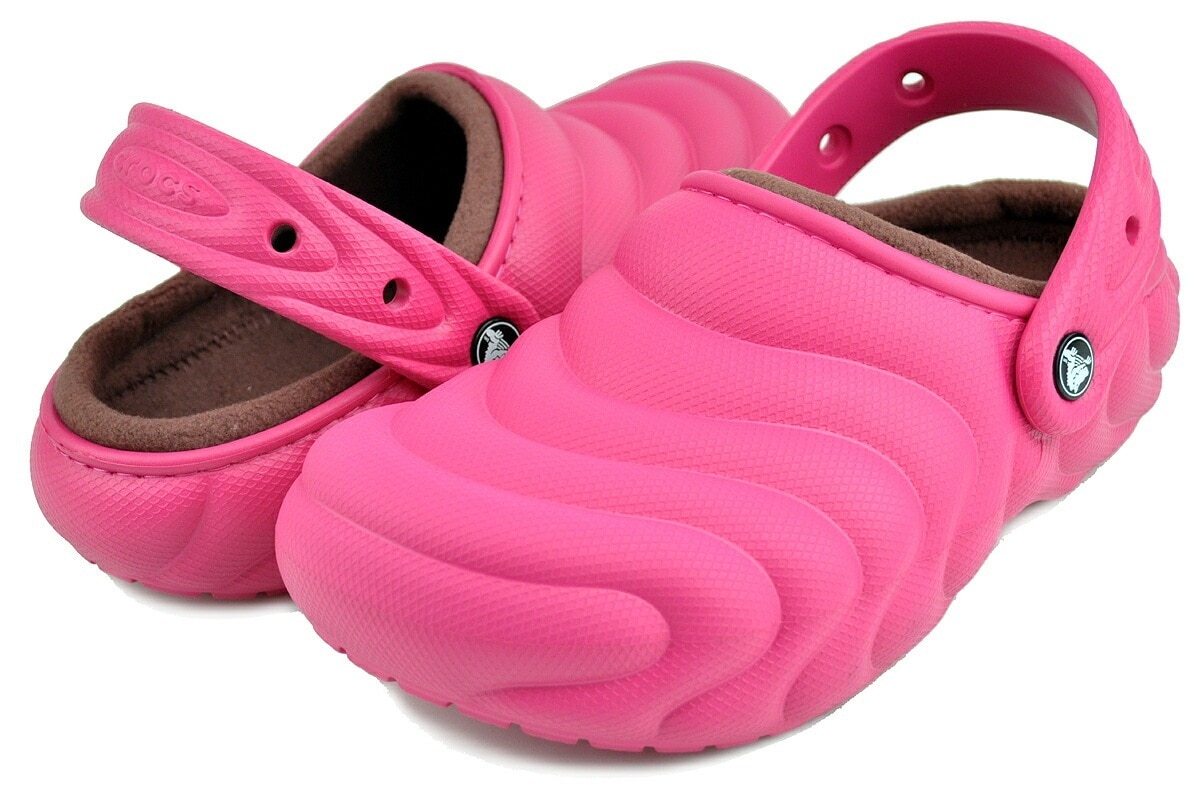 クラシック ラインド オーバーパフ クロッグ ドラゴンフルーツ ピンク フリースライナー クロスライト サンダル 210059-6zq