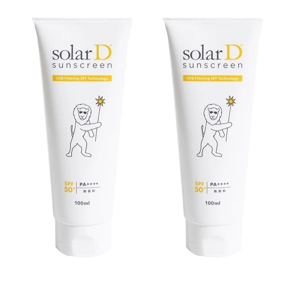 [国内正規品]ソーラーD サンスクリーン 100ml 2個セット 日焼け止め SPF50+ PA++++ ビタミンD 紫外線 大国 オーストラリア UVB フィルタリング 太陽 味方