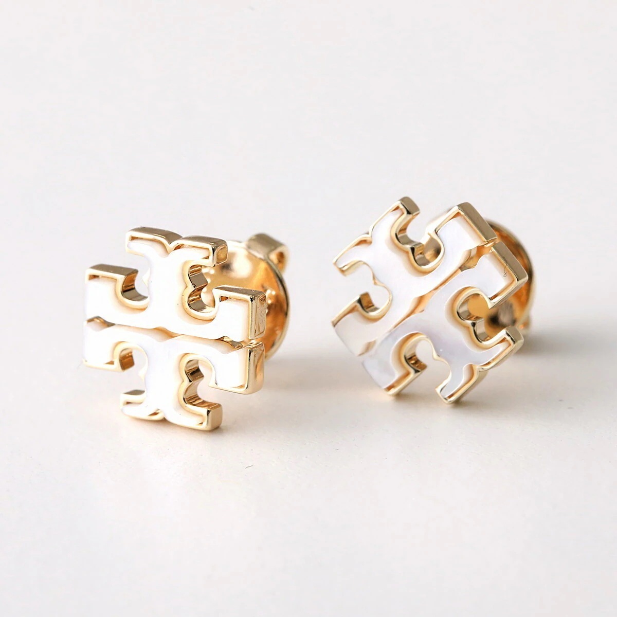 TORY BURCH トリーバーチ ピアス Kira Mother Of Pearl キラ マザーオブパール 168008 レディース ダブルT アクセサリー 700/TORY-GOLD