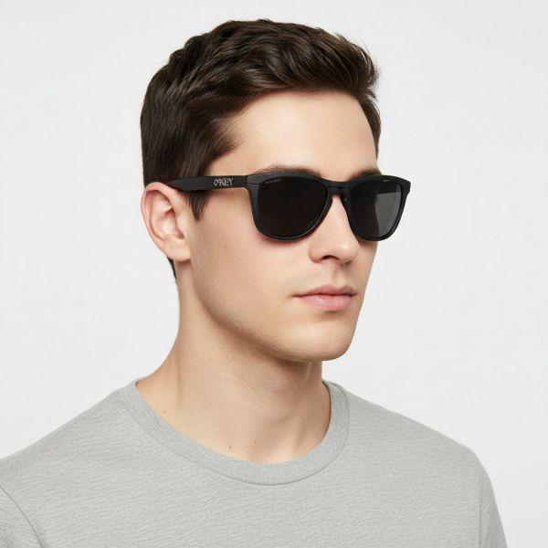OAKLEY Frogskins レンジ ブラック/プリズム グレー (OO9284-1155) 271315