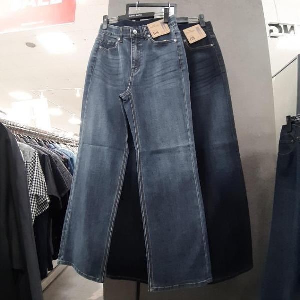 HC09 女性秋 ニュー 一字 ロング丈 ジーンズ セミワイドのデザインが可愛い ニュー 一字 スリム (S40818011)