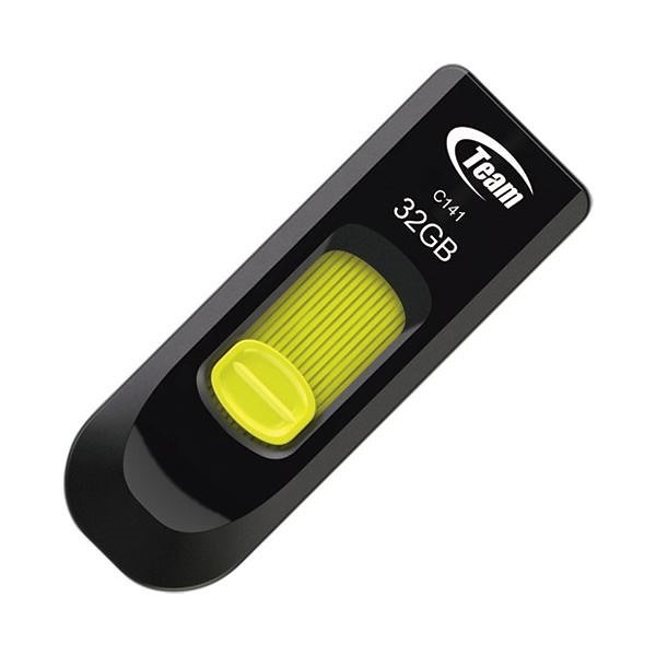 （まとめ） TEAM スライド式USBメモリ 32GB TC14132GY01[x5セット]