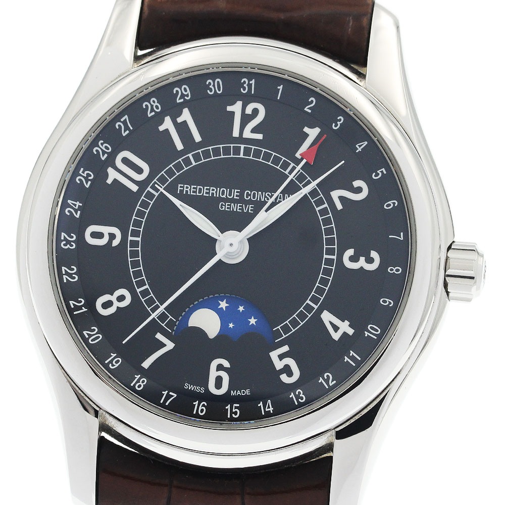 フレデリック・コンスタント FREDERIQUE CONSTANT FC-330/335X6B4/6 クラシック ムーンフェイズ デイト 自動巻き メンズ 保証書付き_935774【中古】