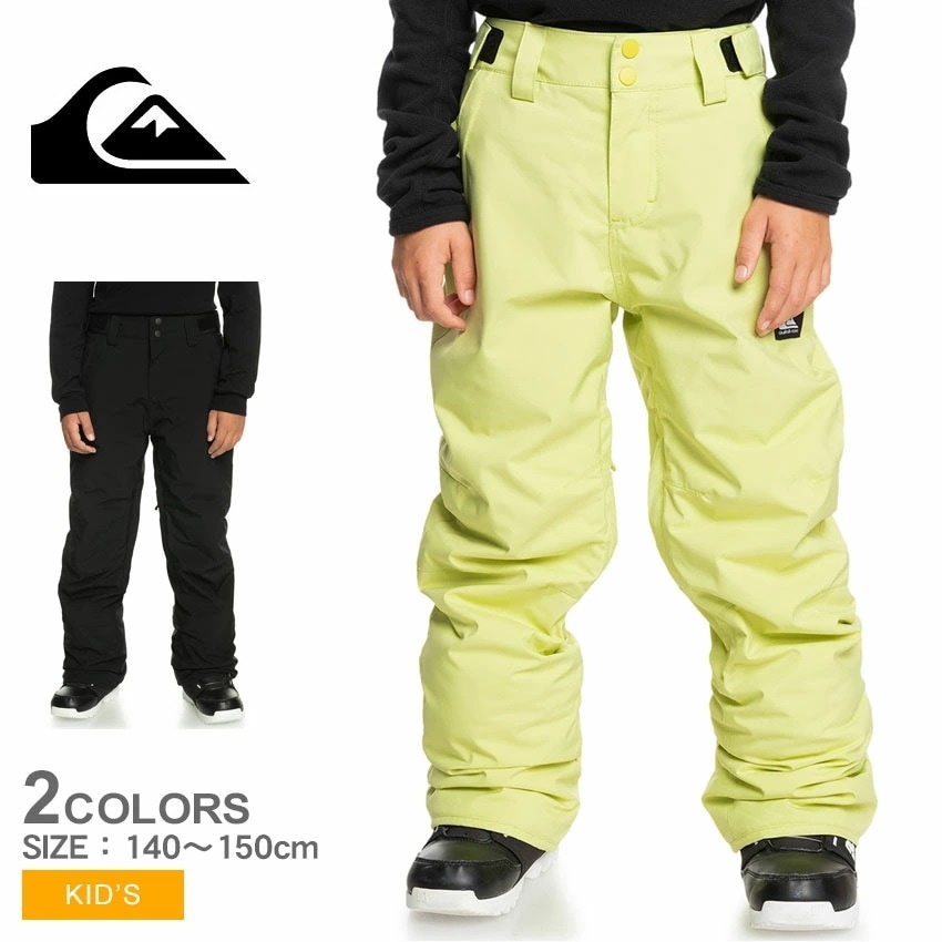 ESTATE YOUTH PT EQBTP03055 キッズ スノーボード ウェア パンツ ジュニア 防寒 耐水 保温 アウトドア 冬季スポーツ スキー 防水 透湿性 ブラック 黒