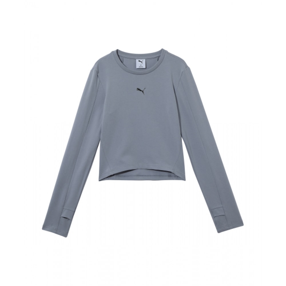 プーマデアトゥロングスリーブ Tシャツ-グレーフォグ/ 633246-89