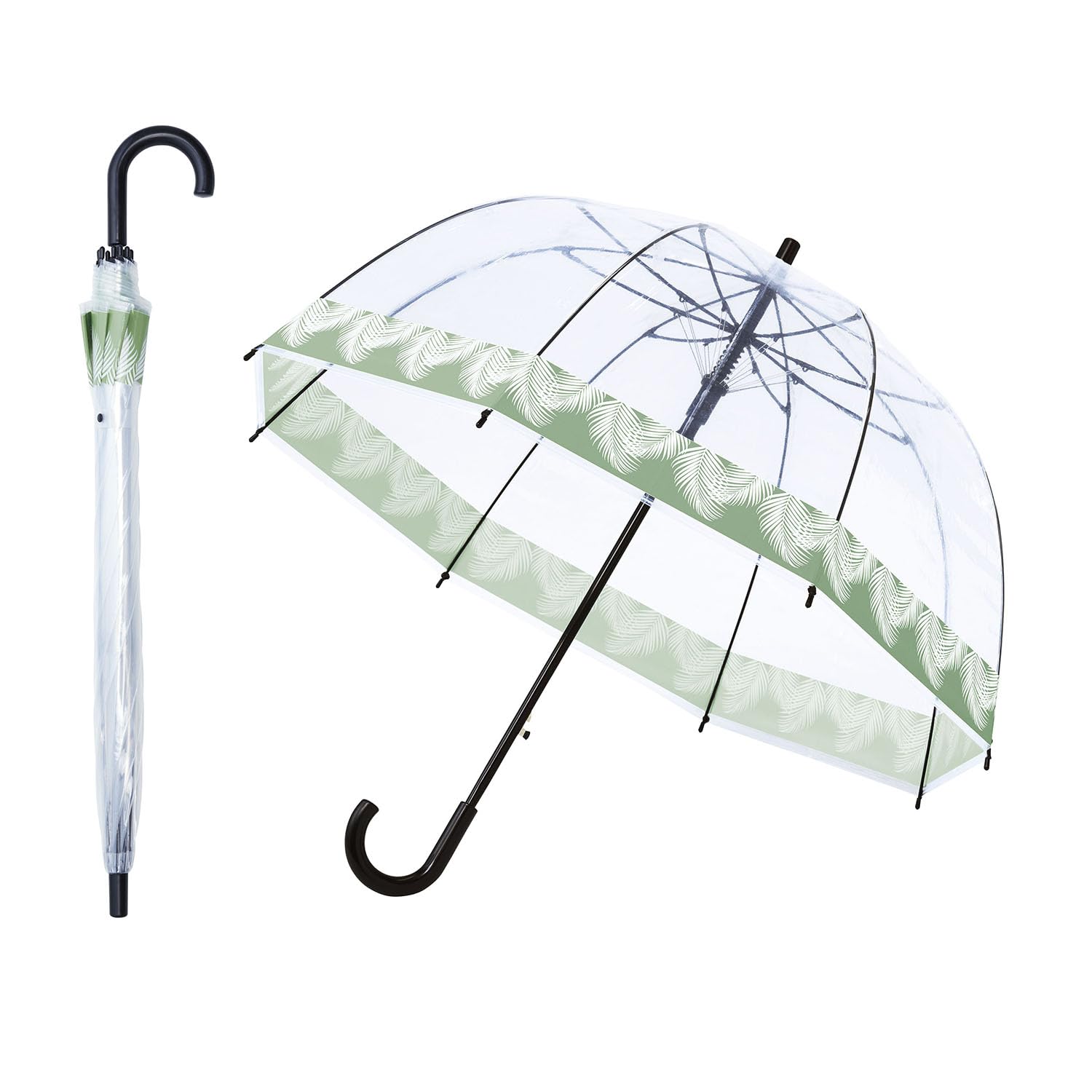 [コジット] 風や衝撃を受け流す 丈夫でしなやか 肩まですっぽり まわるジャンボドーム傘