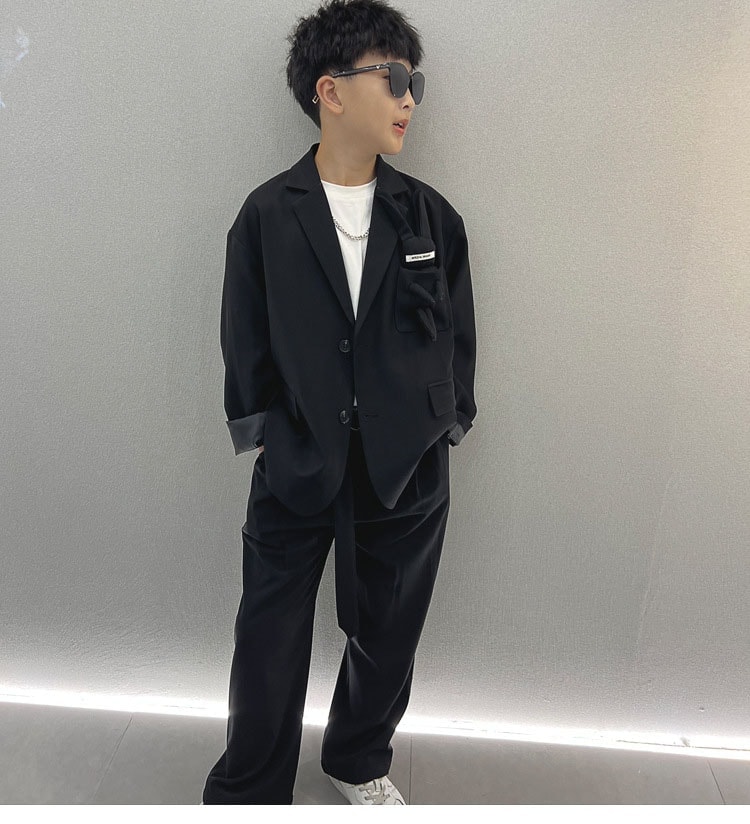 キッズ 子供 スーツ 男の子 ジュニア フォーマルスーツ ゆったり カジュアル 小学生 高校生 入学式 卒業式 結婚式 婚葬祭 こども スーツジャケット ズボン ボトムス 100 110 120 13