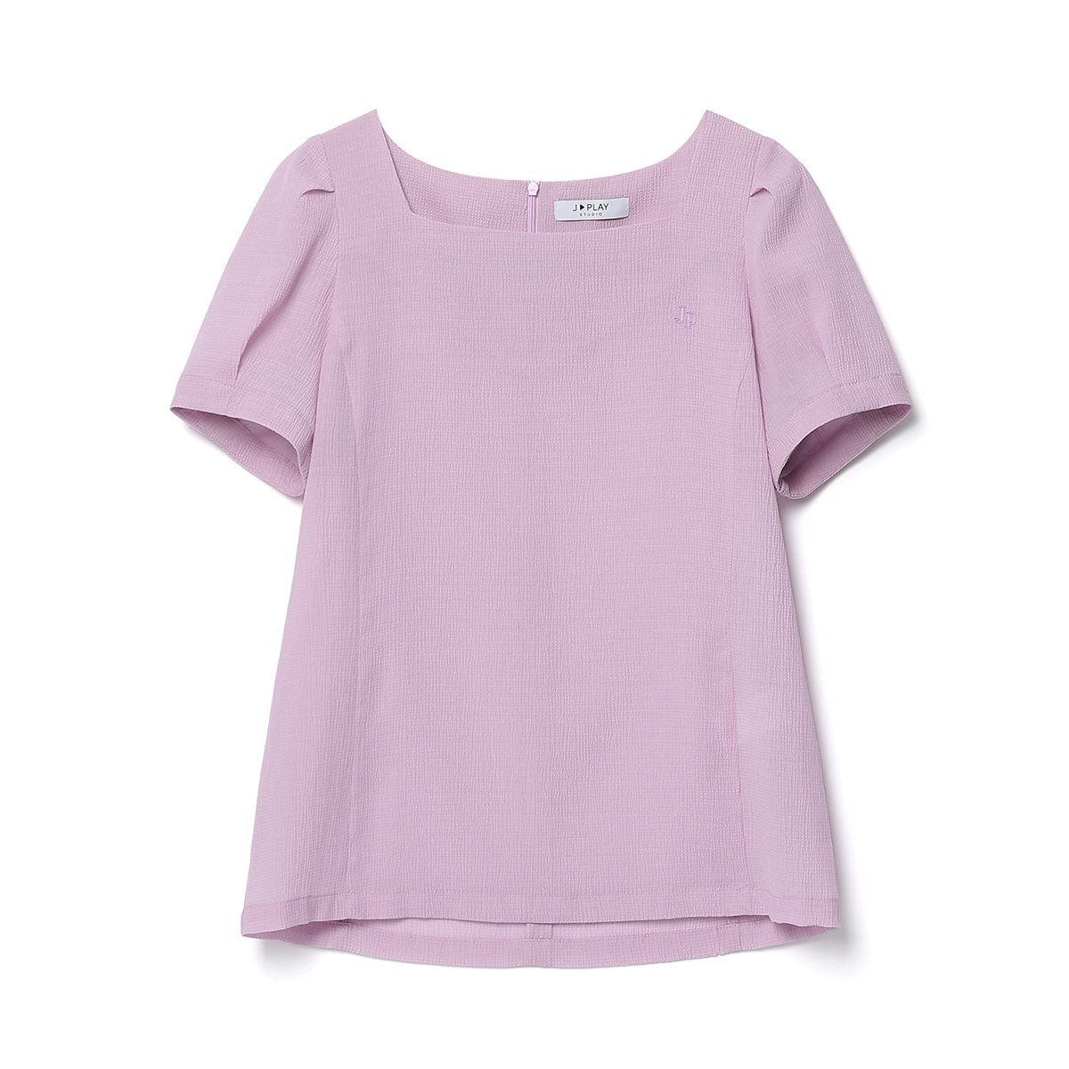 半袖パフブラウス