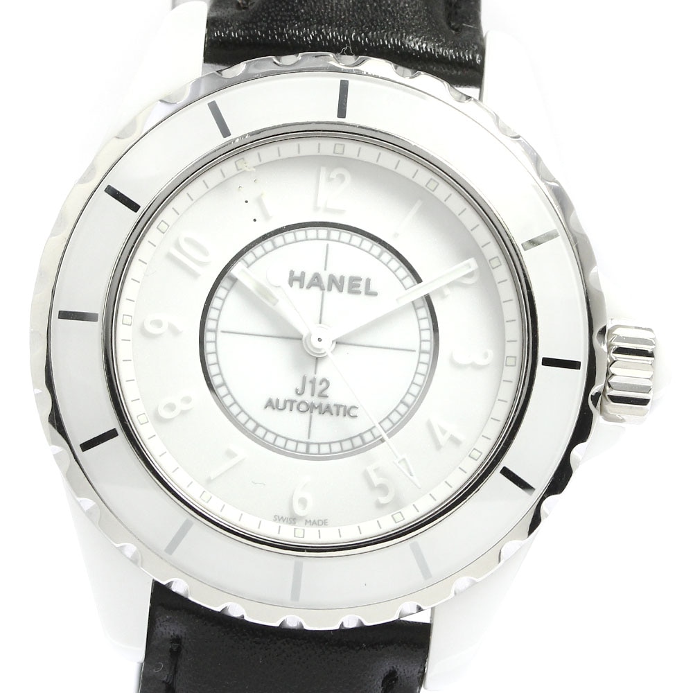 訳あり シャネル CHANEL H3443 J12 ホワイトファントム 自動巻き メンズ 良品 _701874【中古】