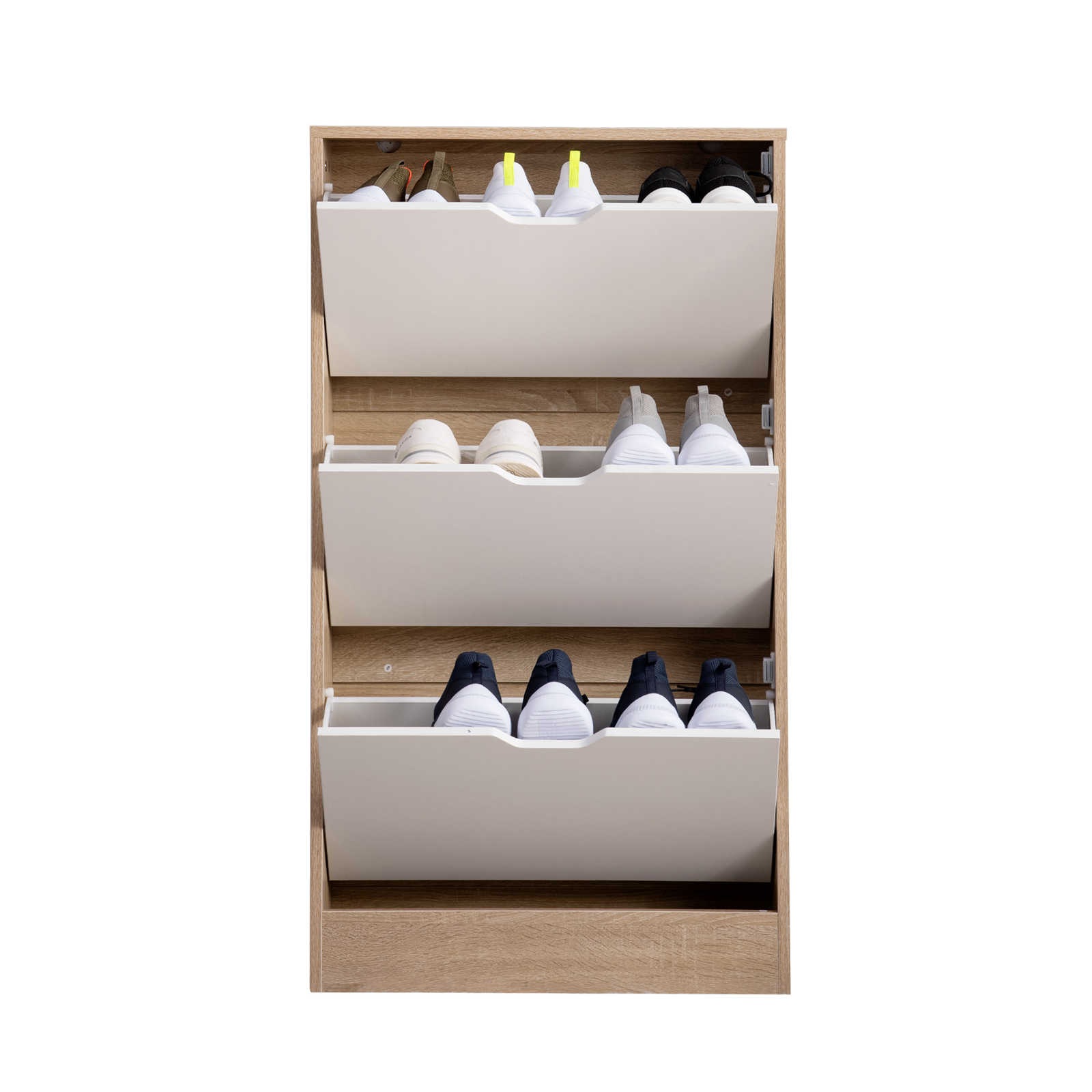 【日本国内出荷-3日で配達】下駄箱 3段　シューズラック 玄関収納 引き出し ひとり暮らし スリム 靴収納 ラック 靴収納棚 おしゃれ DJYC126 10,964円