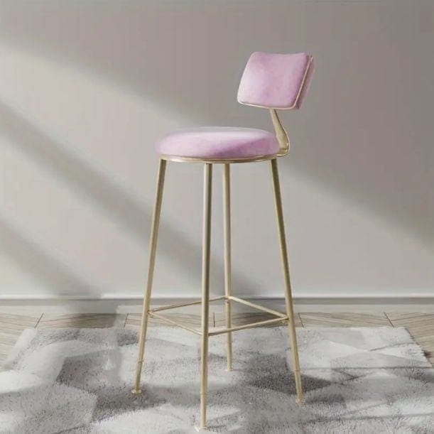 バーチェア カウンターチェア スツール 北欧 シンプル 高級感 おしゃれ 椅子 ゴールドバーチェア 背もたれ付き モダン ピンク ホワイト ブラック グリーン