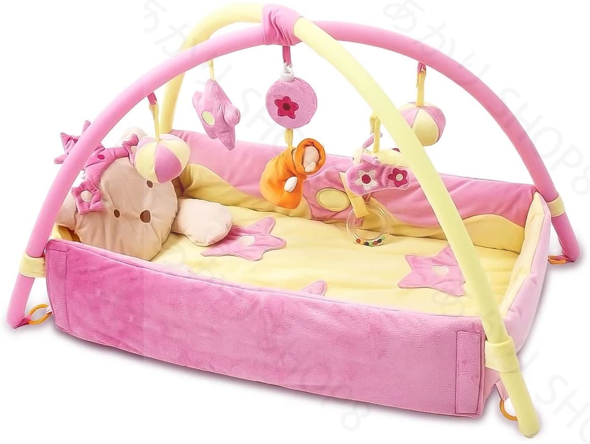 SNSで話題かわいいプリンセスベビープレイマット＆アクティビティジム赤ちゃん ジムミュージカルアクティビティおもちゃベア枕小さなベッドカラフル＆インタラクティブ理想的なギフト