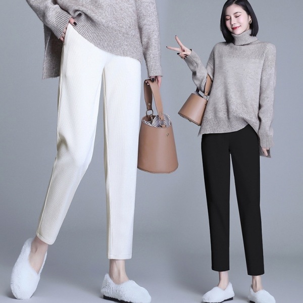 【輝いて超人気】 欠かせない シンプル ハイウエスト OL-通勤 カジュアル パンツ