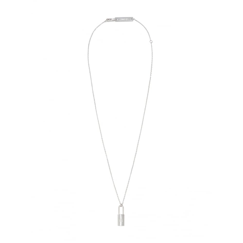 グロウニーロックイニシャルネックレス (シルバー)