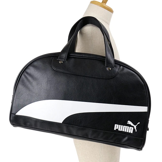 17L PUミニボストン [J20325] メンズレディース 鞄 旅行 トラベル ジムバッグ BLACK